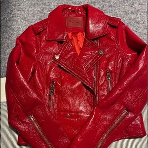 BlankNYC Red Moto Jacket